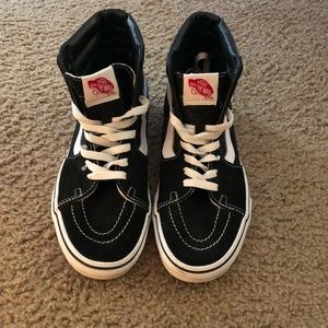 High Top Black Vans - Used